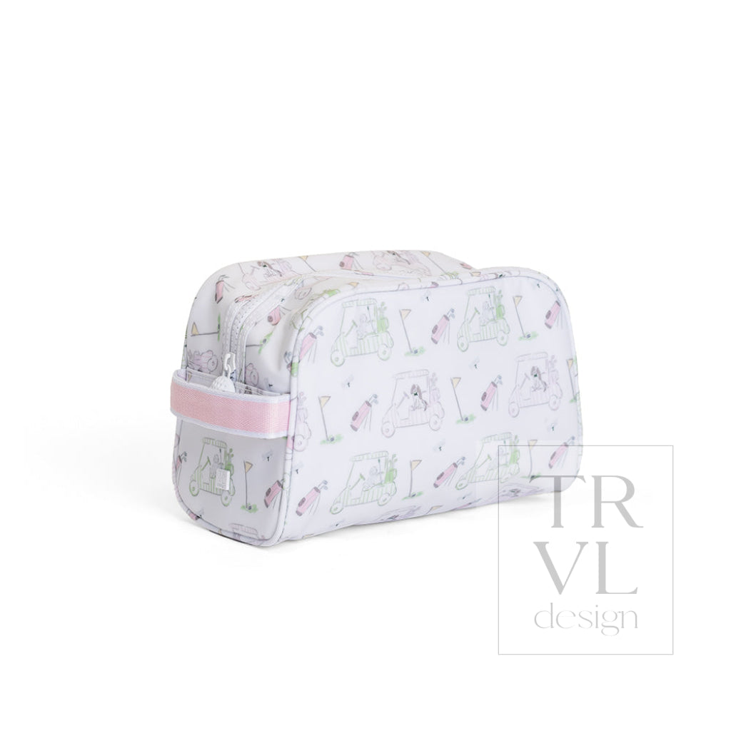 STOWAWAY Toiletry Bag - PUTT PUTT PINK - Cosmetic & Toiletry Bags