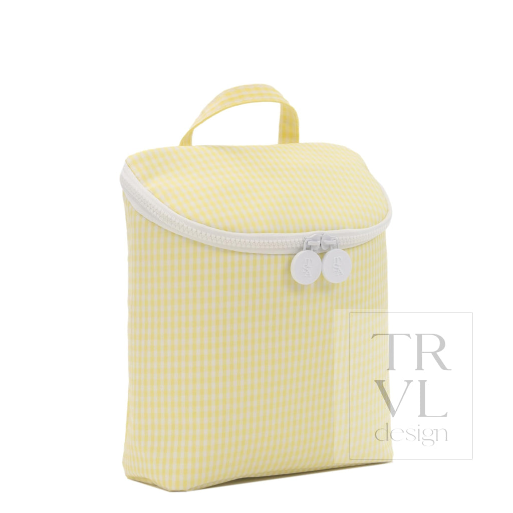 TAKE AWAY INSULATED LUNCH BAG - GINGHAM BUTTERCUP - Lunch Bags