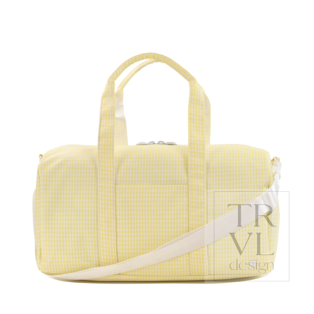 WEEKENDER Duffel Bag - GINGHAM BUTTERCUP - Duffel Bags