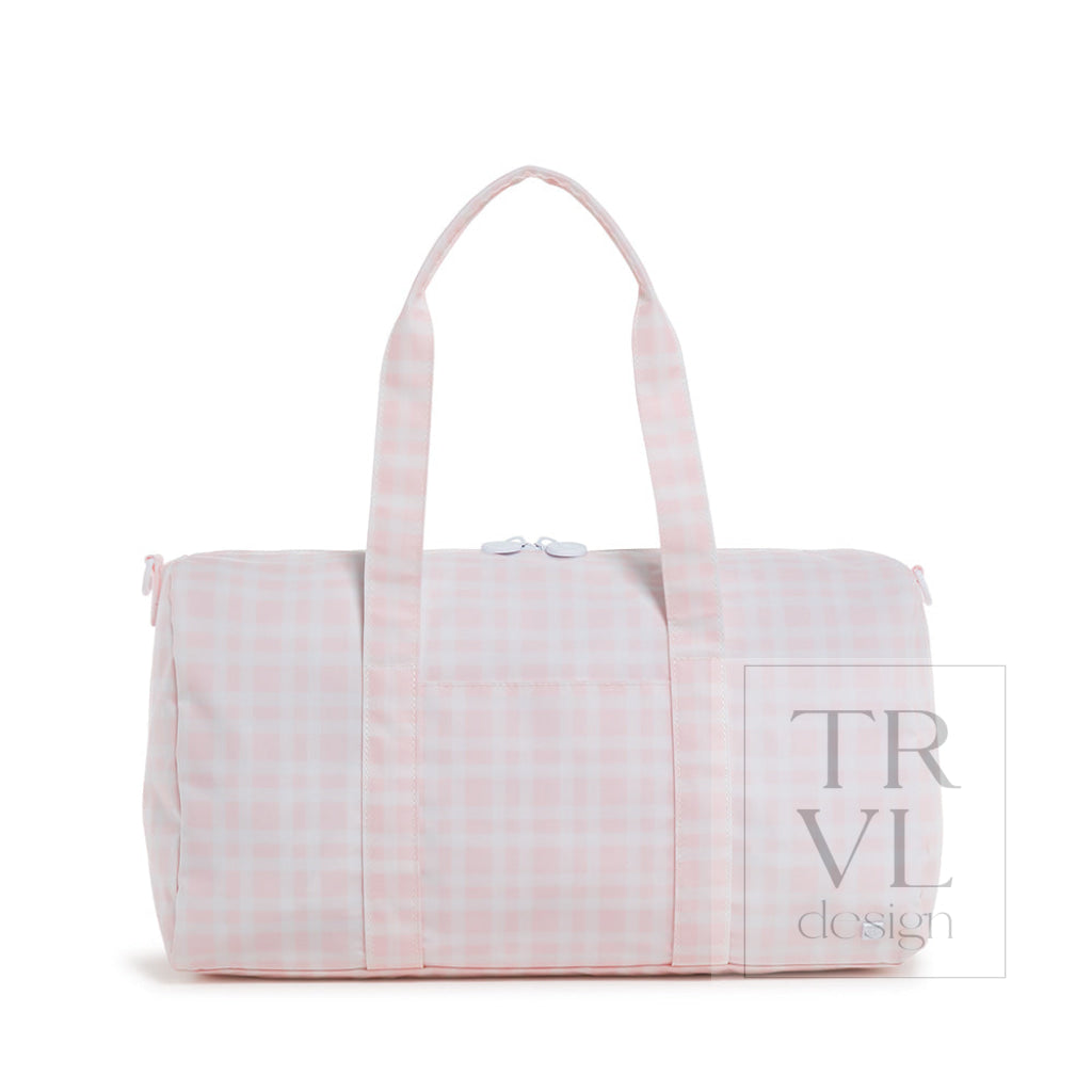 Weekender - Pimlico Plaid Pink Duffel Bag Bags
