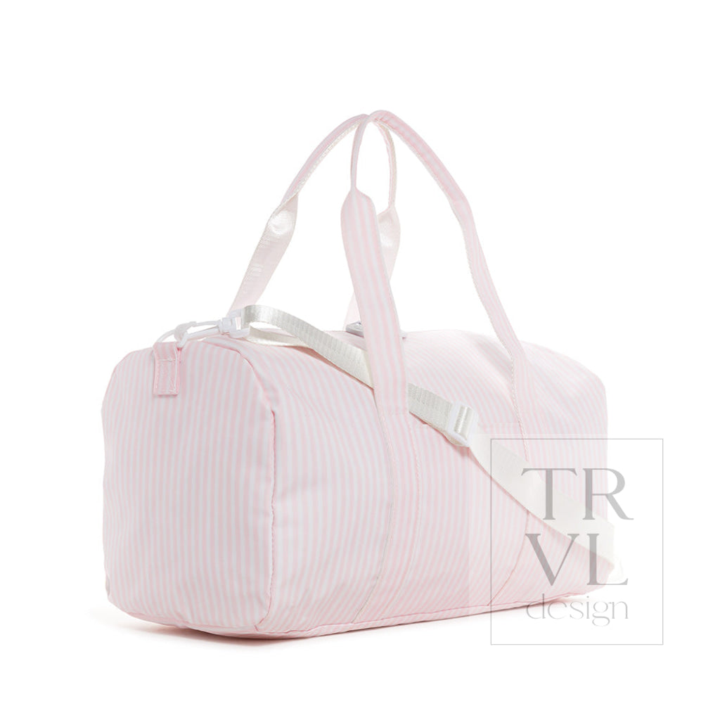 Weekender - Pimlico Stripe Pink Duffel Bag *9/10 Backorder