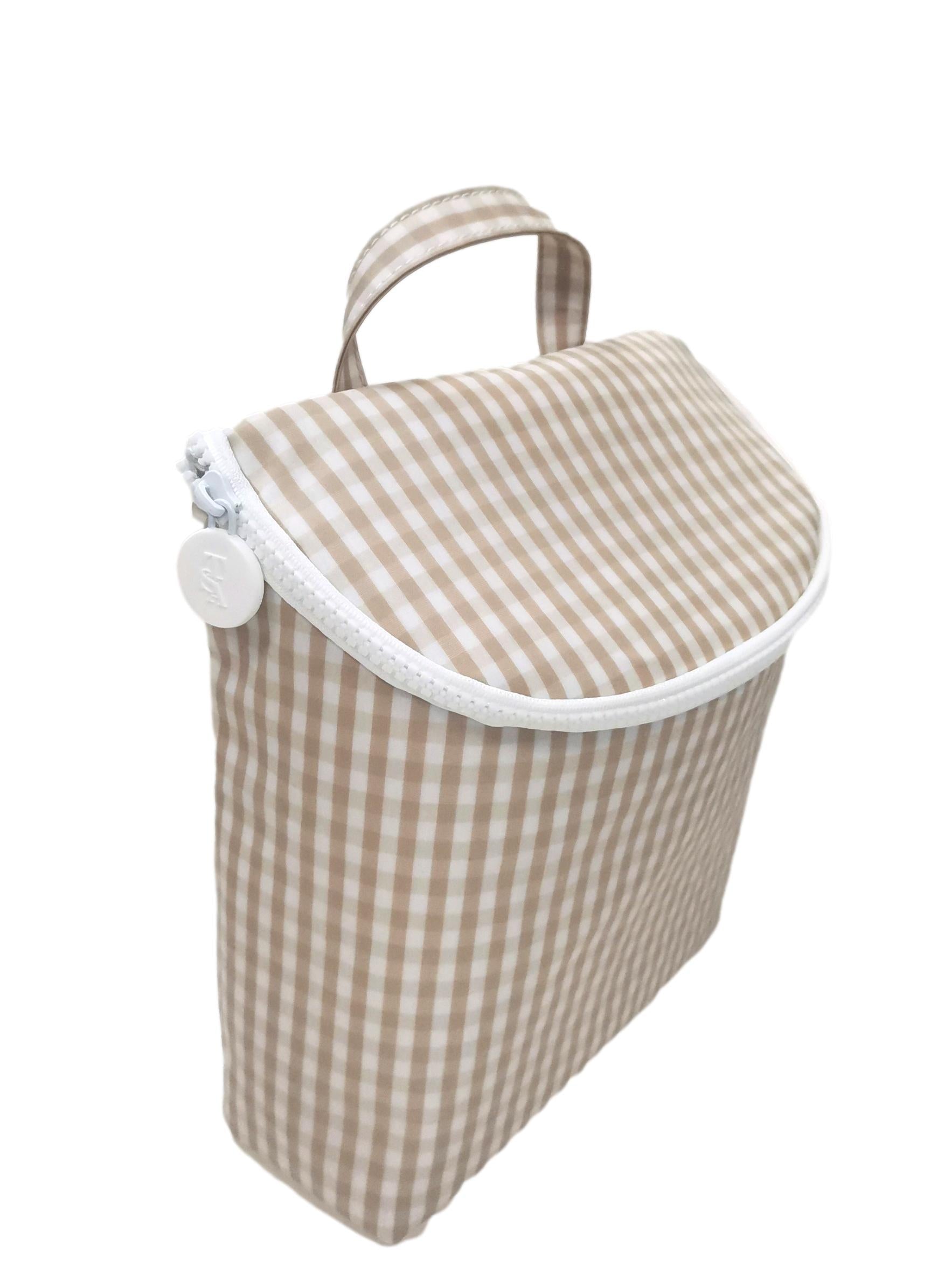 TAKE AWAY Insulated Bag - GINGHAM KHAKI