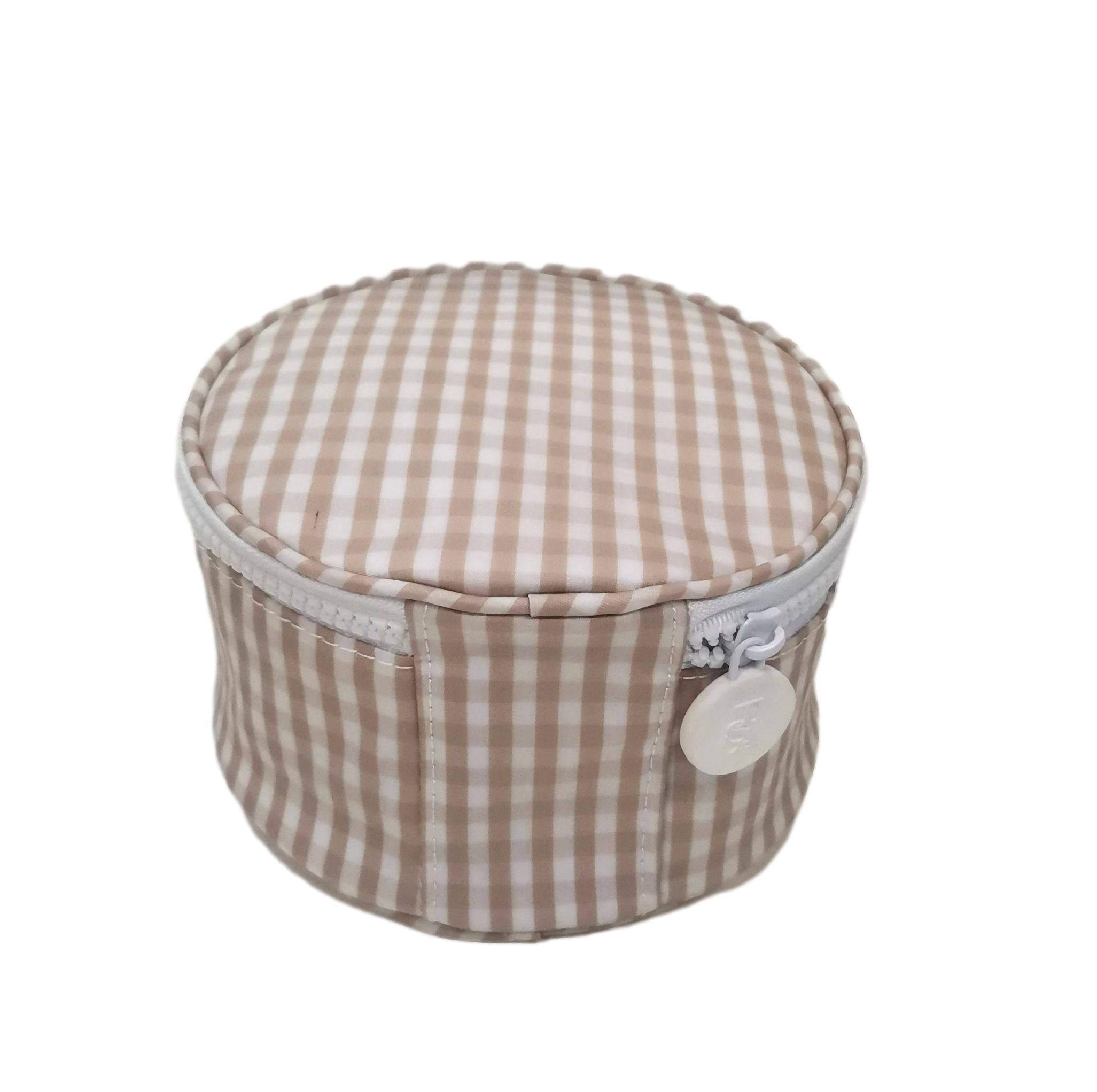 ROUNDUP JEWEL CASE - GINGHAM KHAKI