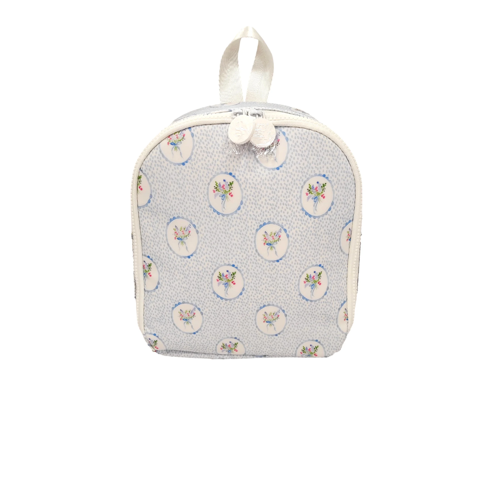 BRING IT Lunch Bag  - FLORAL MEDALLION BLUE