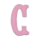 Pink Canvas Appliqué Letters *2 Pc Pre-Pack* Letter C