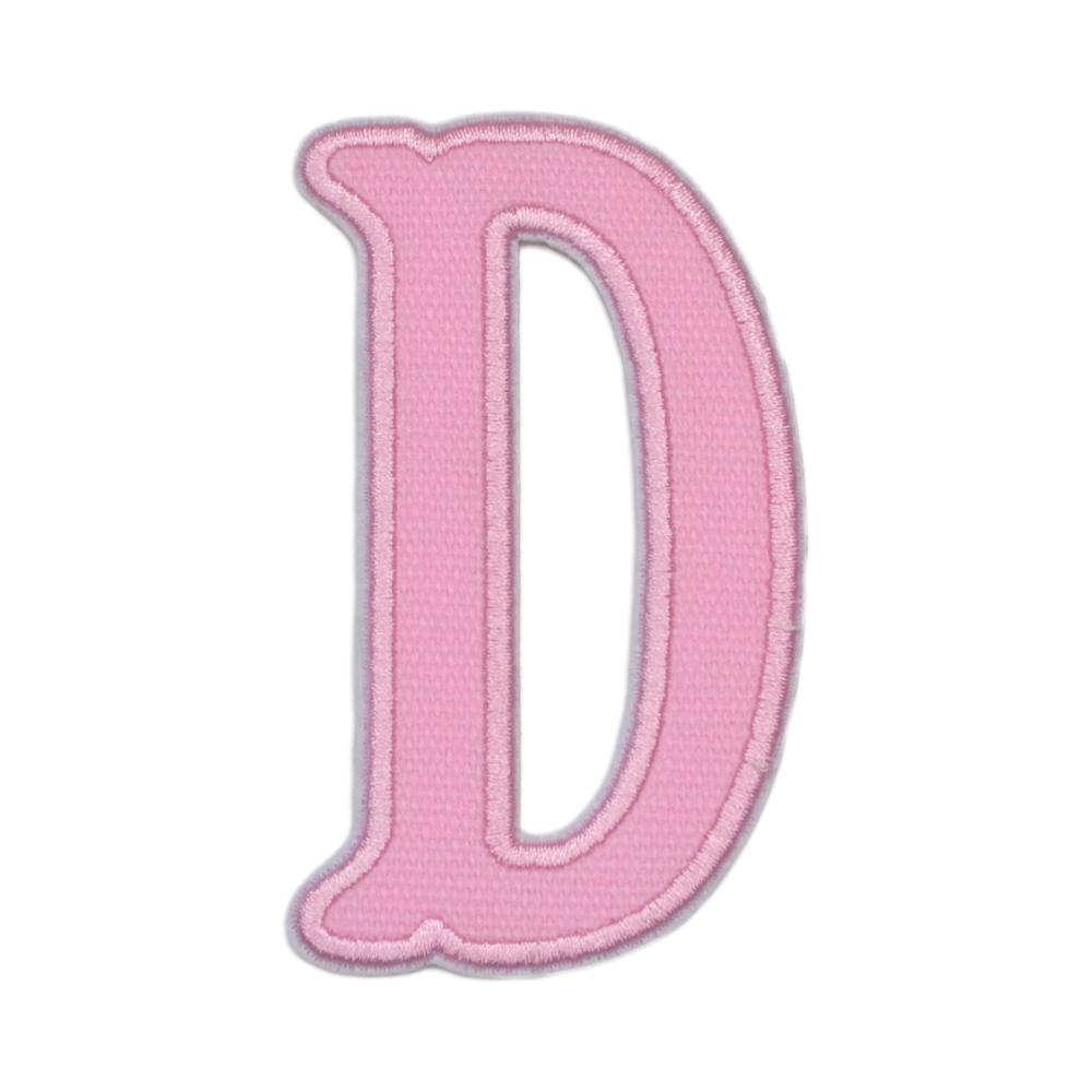 Pink Canvas Appliqué Letters *2 Pc Pre-Pack* Letter D