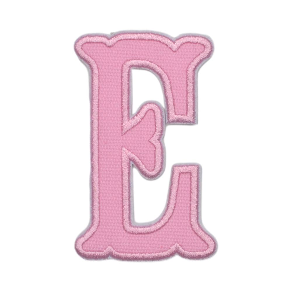 Pink Canvas Appliqué Letters *2 Pc Pre-Pack* Letter E