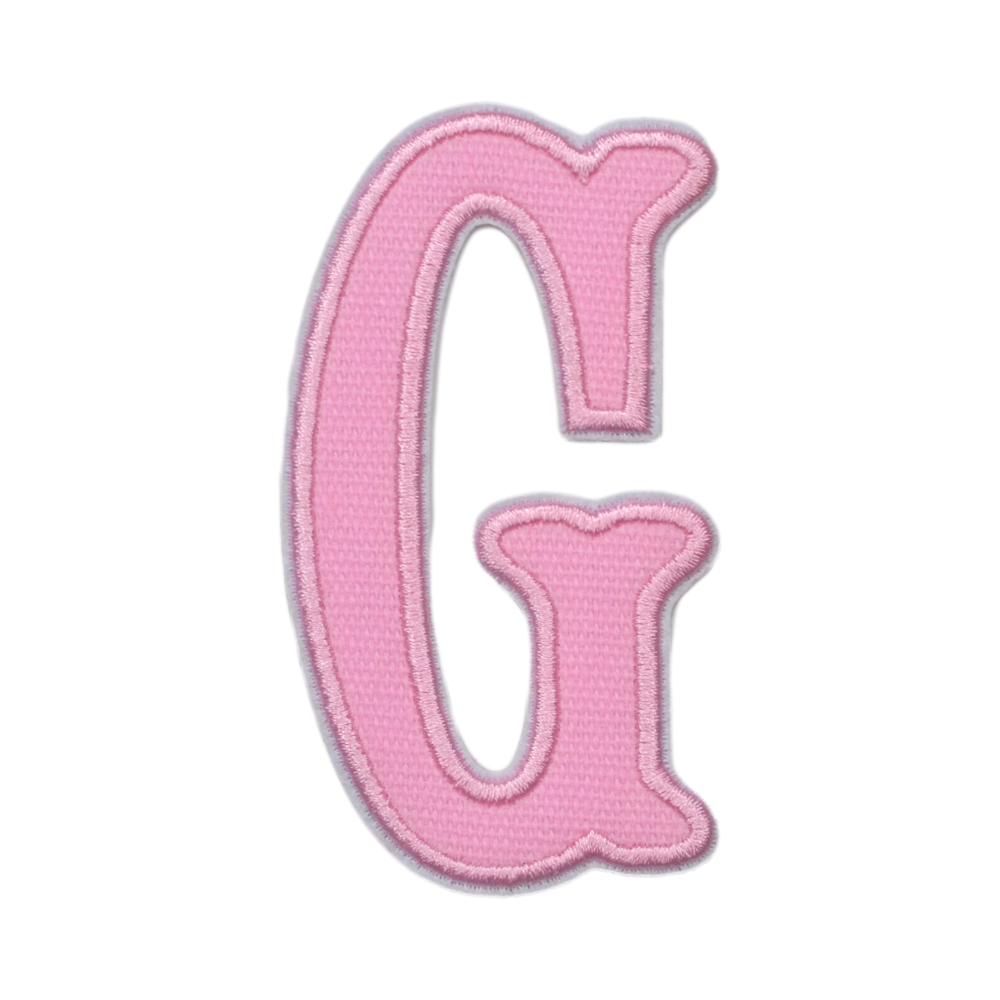 Pink Canvas Appliqué Letters *2 Pc Pre-Pack* Letter G