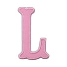 Pink Canvas Appliqué Letters *2 Pc Pre-Pack* Letter L