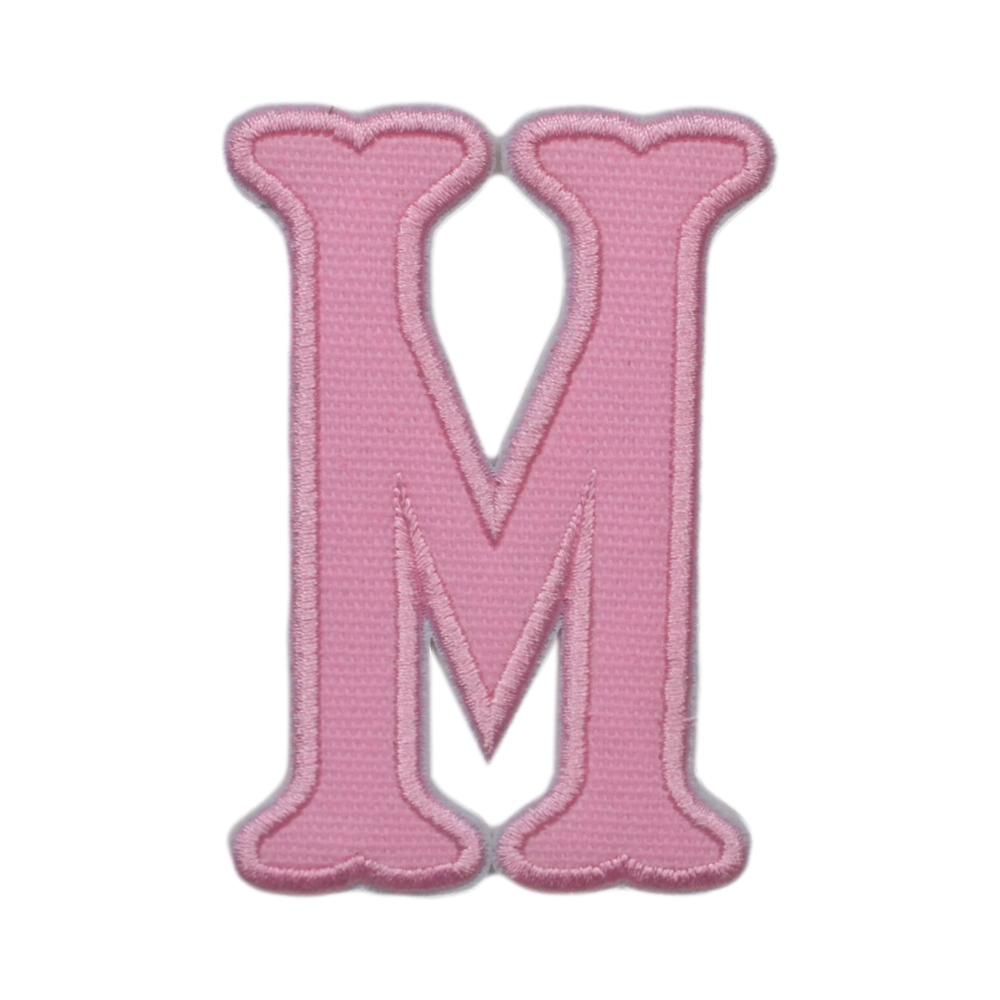 Pink Canvas Appliqué Letters *2 Pc Pre-Pack* Letter M