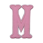 Pink Canvas Appliqué Letters *2 Pc Pre-Pack* Letter M