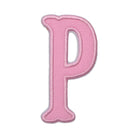 Pink Canvas Appliqué Letters *2 Pc Pre-Pack* Letter P