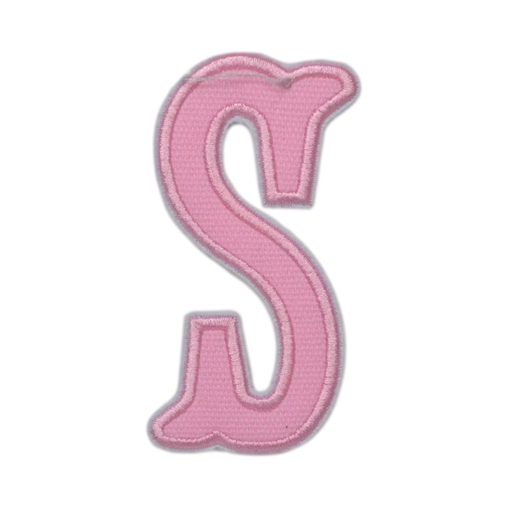 Pink Canvas Appliqué Letters *2 Pc Pre-Pack* Letter S