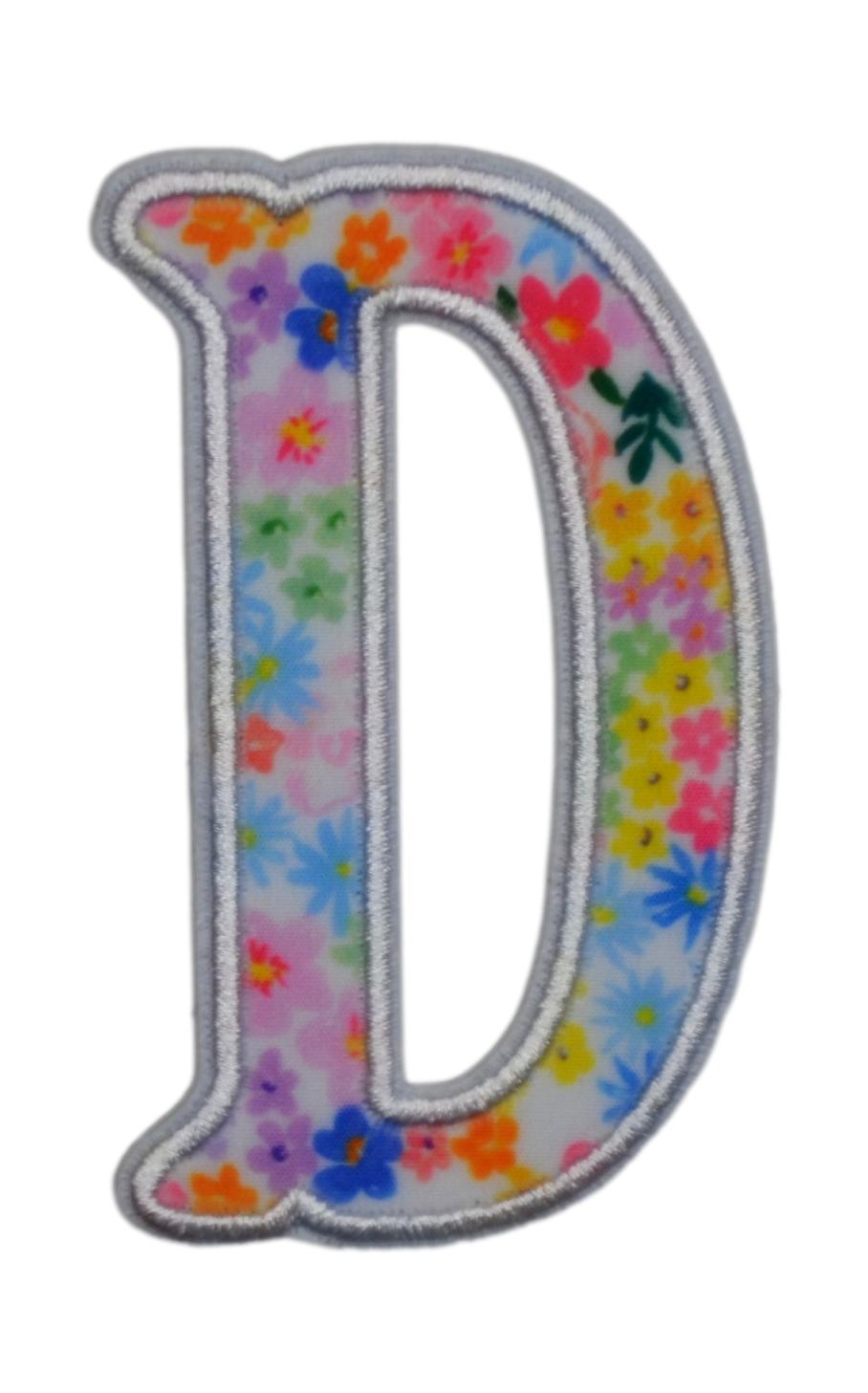 MEADOW FLORAL APPLIQUÉ LETTERS