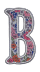 GARDEN FLORAL APPLIQUÉ LETTERS