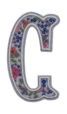 GARDEN FLORAL APPLIQUÉ LETTERS