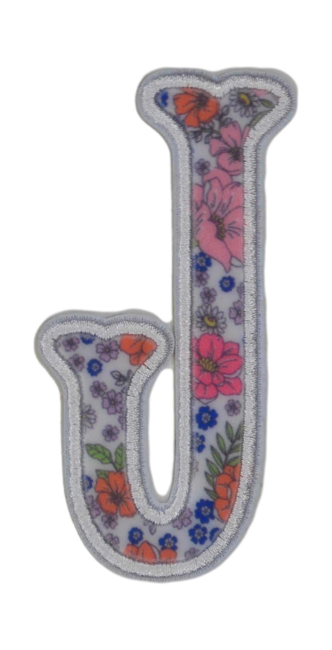 GARDEN FLORAL APPLIQUÉ LETTERS