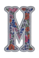 GARDEN FLORAL APPLIQUÉ LETTERS