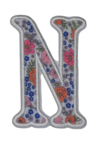 GARDEN FLORAL APPLIQUÉ LETTERS