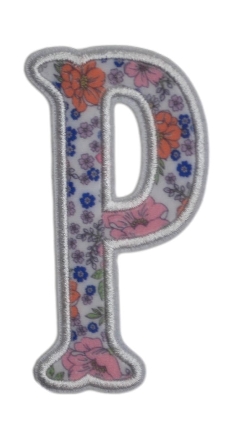 GARDEN FLORAL APPLIQUÉ LETTERS