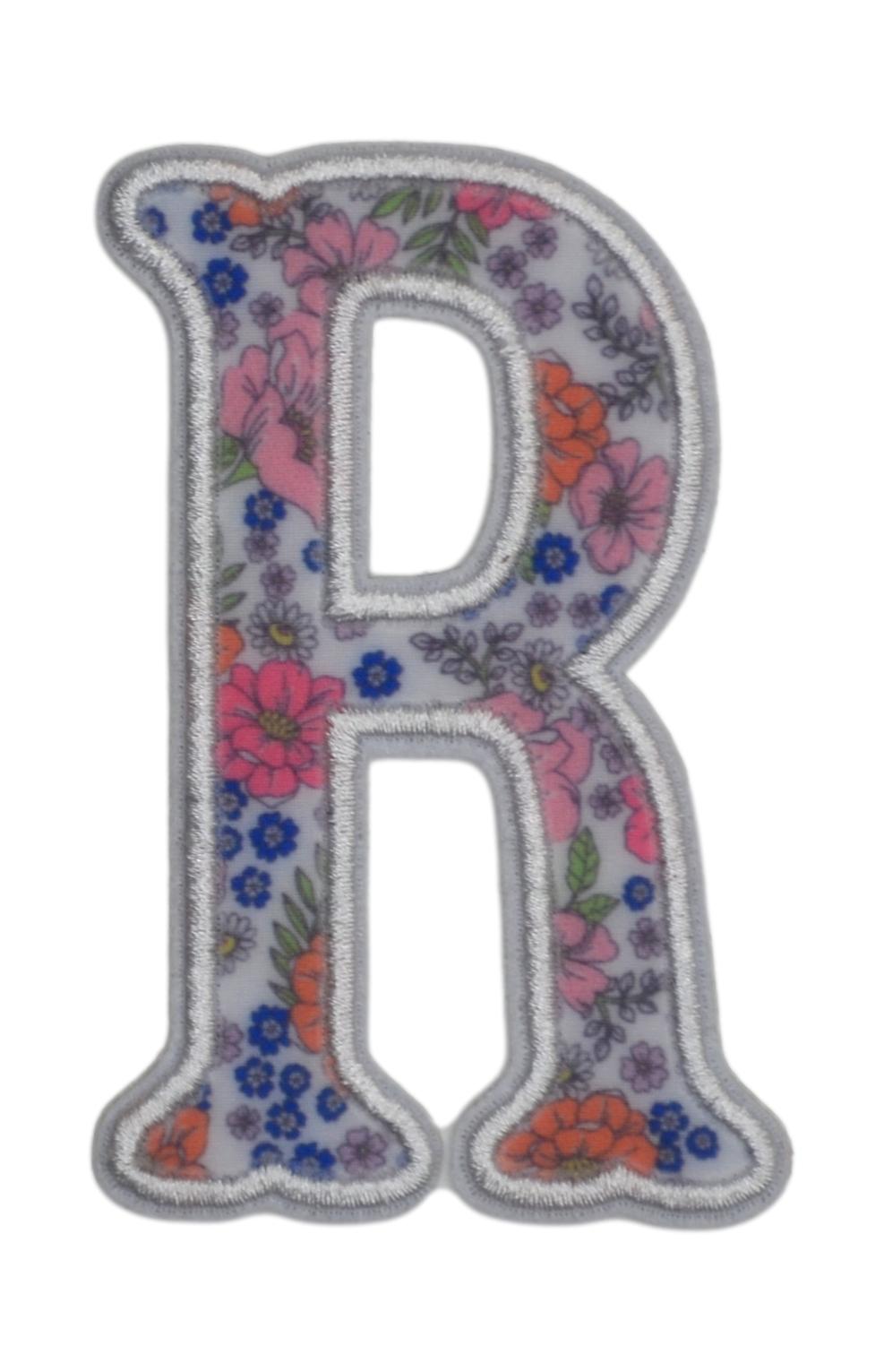 GARDEN FLORAL APPLIQUÉ LETTERS