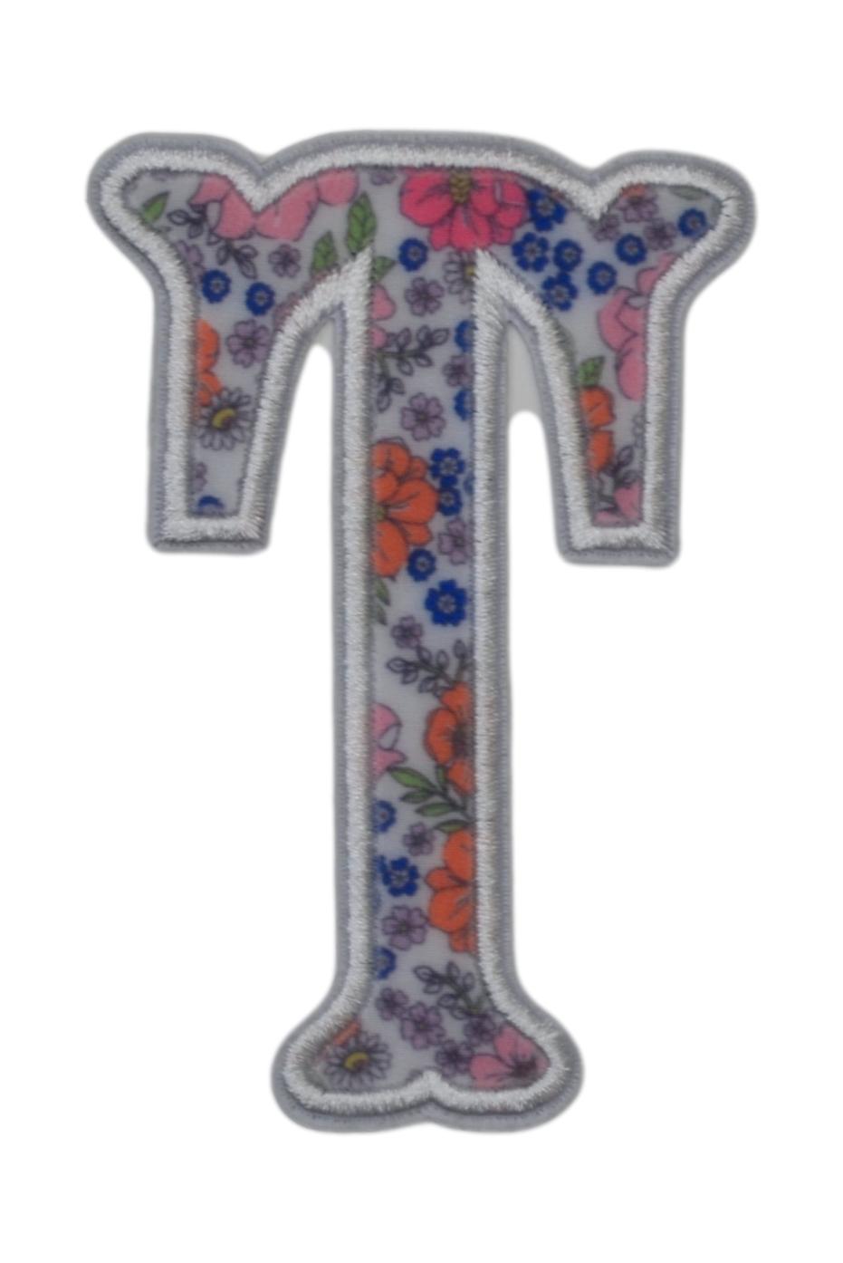 GARDEN FLORAL APPLIQUÉ LETTERS