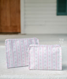 Roadie Medium - Ribbon Floral Pink Zip Pouch *New! *Pre-Order 8/1