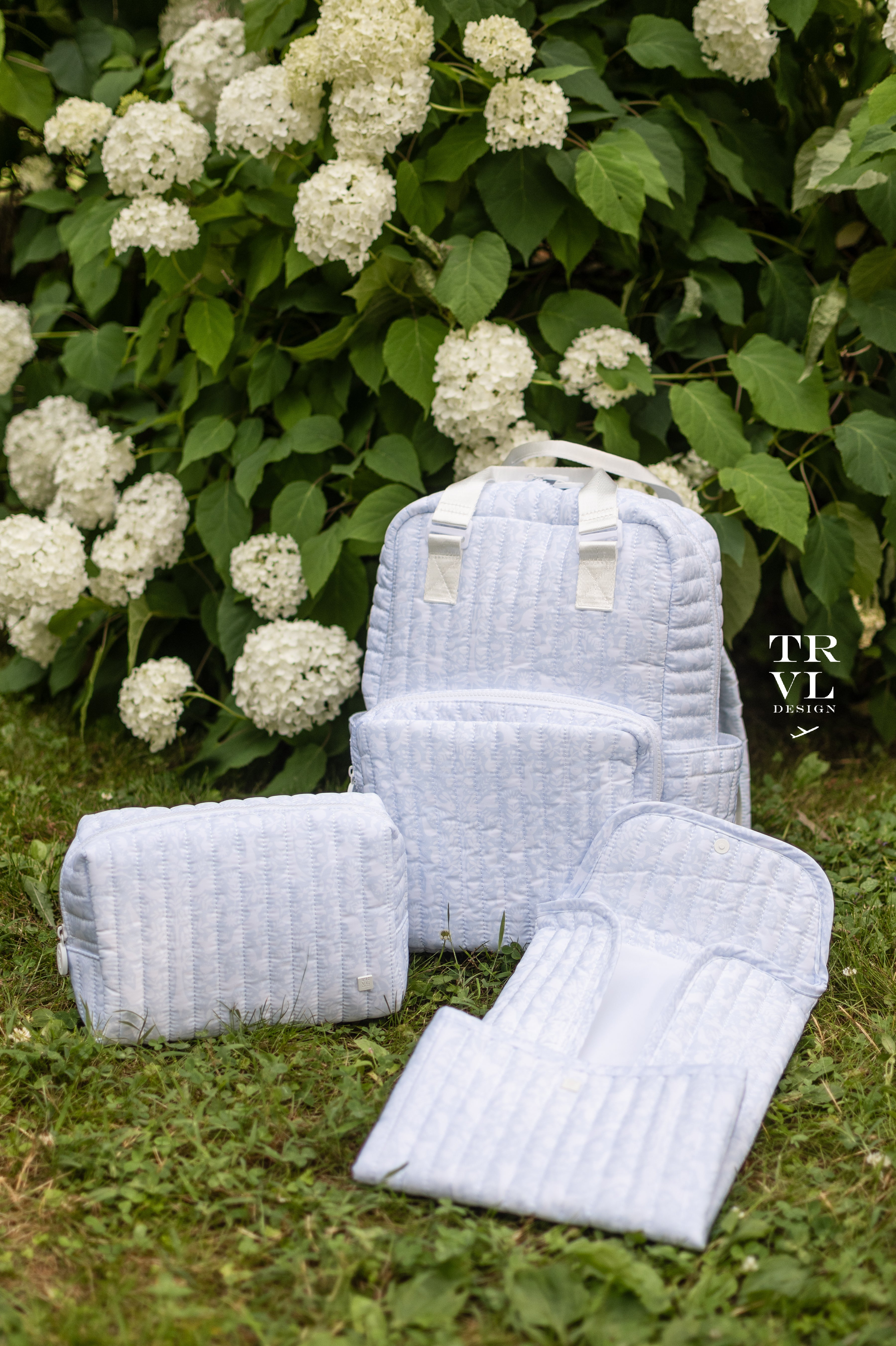 Quilted All You Need Bundle In Woodland Blue + Changer Mat Everyday (3 Piece)