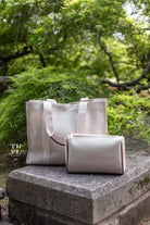 Luxe Linen Xl Runaround Tote - Sand-Coco *New! In Stock