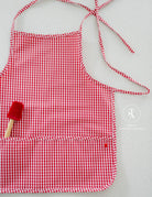 APRON - GINGHAM RED NEW! *2 PC PRE-PACK*