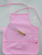 APRON - GINGHAM PINK NEW! *2 PC PRE-PACK*