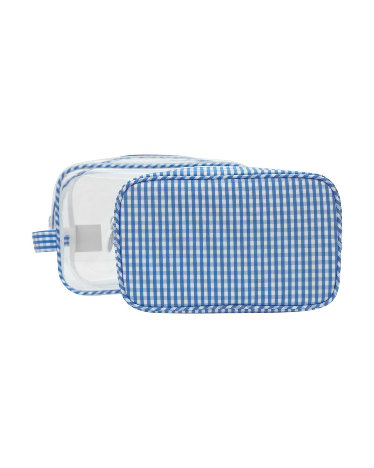 Cosmetic & Toiletry Bags - DUO GINGHAM CLEAR - GINGHAM SKY