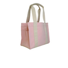 LUXE LINEN TOTE - FLAMINGO