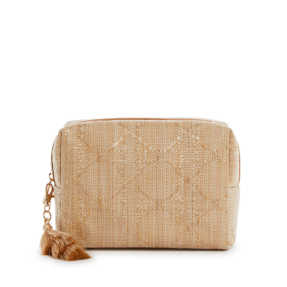 Luxe Bali Straw - Everything Bag Cane Sand