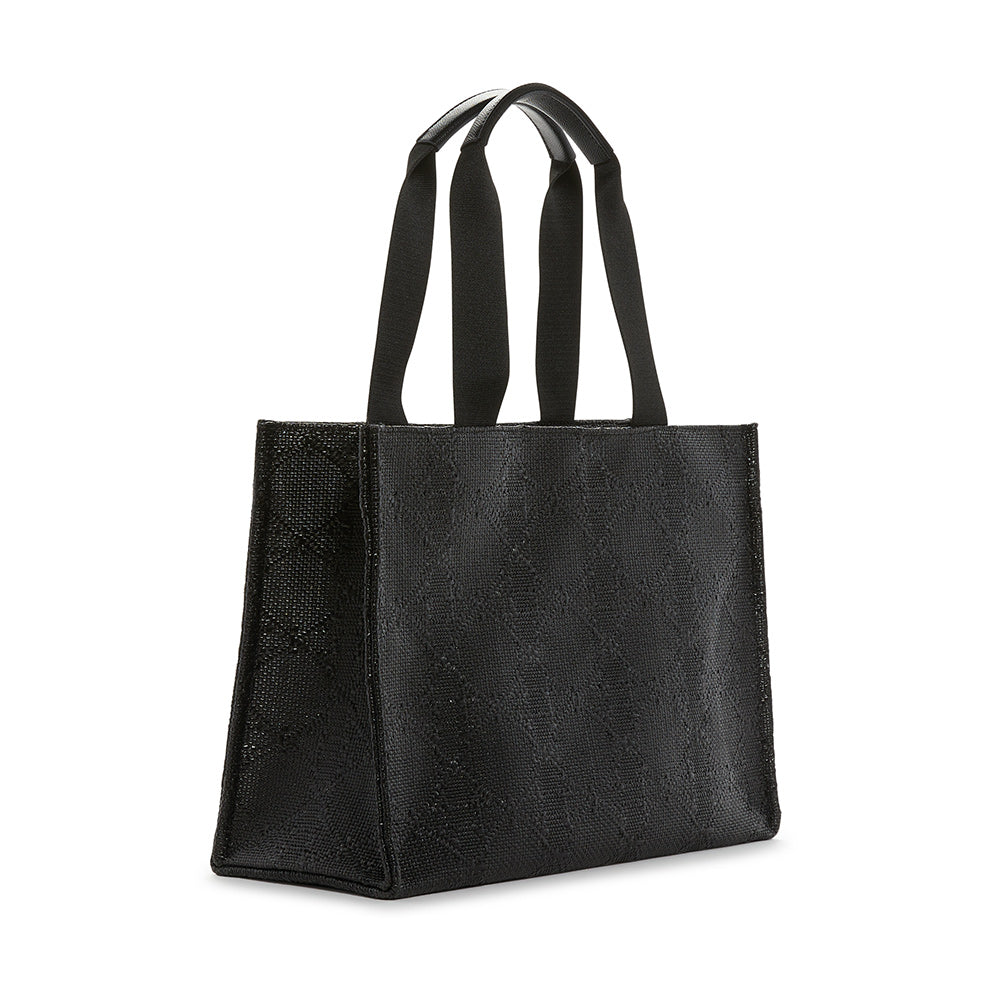 Luxe Bali Straw Tote - Oasis Cane Midnight *On Special