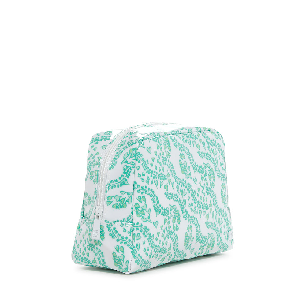 Luxe Gloss Wash Bag Med - All Heart Kelly Green *New! Cosmetic & Toiletry Bags