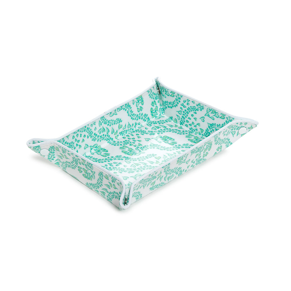 Luxe Gloss Tray Set - All Heart Kelly Green Cosmetic & Toiletry Bags
