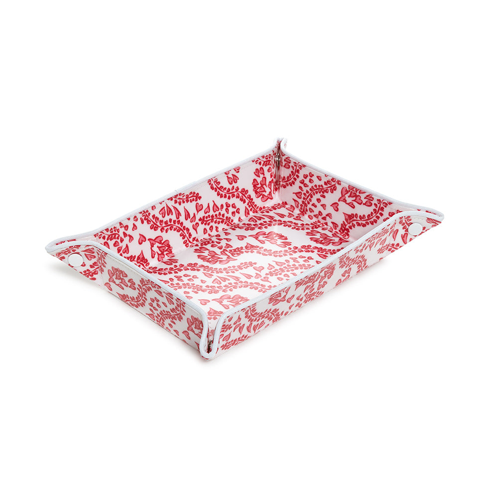 Luxe Gloss Tray Set - All Heart Red Cosmetic & Toiletry Bags