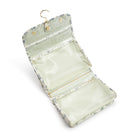 Luxe Hanging Toiletry Case Provence With Green Pinstripe Liner