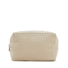 Luxe Everyday Cosmetic Bag - Woven Bisque *New! Bisque Cosmetic Bags