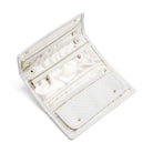 Luxe Bridal Jewelry Wallet - Woven White *New!