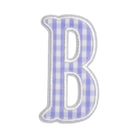 Gingham Lilac Appliqué Letters *2 Pc Pre-Pack* Letter B