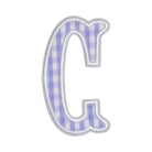 Gingham Lilac Appliqué Letters *2 Pc Pre-Pack* Letter C