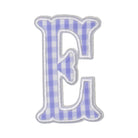 Gingham Lilac Appliqué Letters *2 Pc Pre-Pack* Letter E