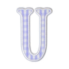 Gingham Lilac Appliqué Letters *2 Pc Pre-Pack*