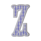 Gingham Lilac Appliqué Letters *2 Pc Pre-Pack* Letter Z