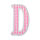 Gingham Pink Appliqué Letters *2 Pc Pre-Pack* Letter D