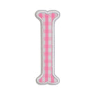 Gingham Pink Appliqué Letters *2 Pc Pre-Pack* Letter I