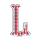 Gingham Red Appliqué Letters *2 Pc Pre-Pack* Letter L