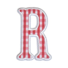 Gingham Red Appliqué Letters *2 Pc Pre-Pack* Letter R